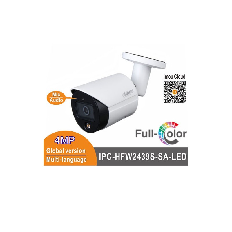 מצלמת צינור Dahua 5MP 3.6mm Full Color HAC-HFW1509TLM-A-LED